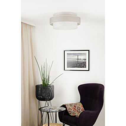 Brilagi - Lubinis šviestuvas DOVER SPACE LED/12W/230V diametras 50 cm 3000K/4000K/6400K pilka/kreminė