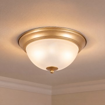 BRILAGI - Lubinis šviestuvas FRESCO 2xE27/40W/230V skers. 28 cm auksinis