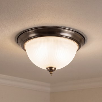BRILAGI - Lubinis šviestuvas FRESCO 2xE27/40W/230V, skersmuo 28 cm, žalvaris