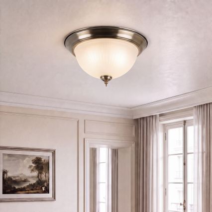 BRILAGI - Lubinis šviestuvas FRESCO 2xE27/40W/230V, skersmuo 28 cm, žalvaris