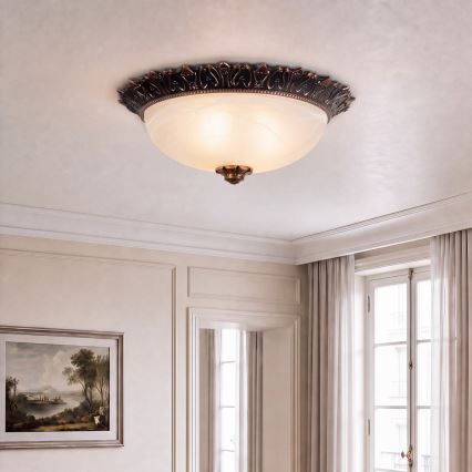 BRILAGI - lubinis šviestuvas FRESCO 2xE27/40W/230V, skersmuo 30 cm, bronzinis