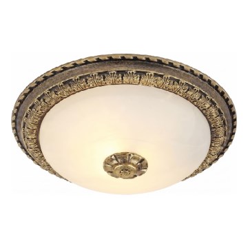 Brilagi - Lubinis šviestuvas FRESCO 2xE27/40W/230V skersmuo 30 cm žalvaris
