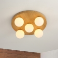 BRILAGI - Lubinis šviestuvas LUND WOOD 5xG9/9W/230V skersmuo 40 cm, medinis