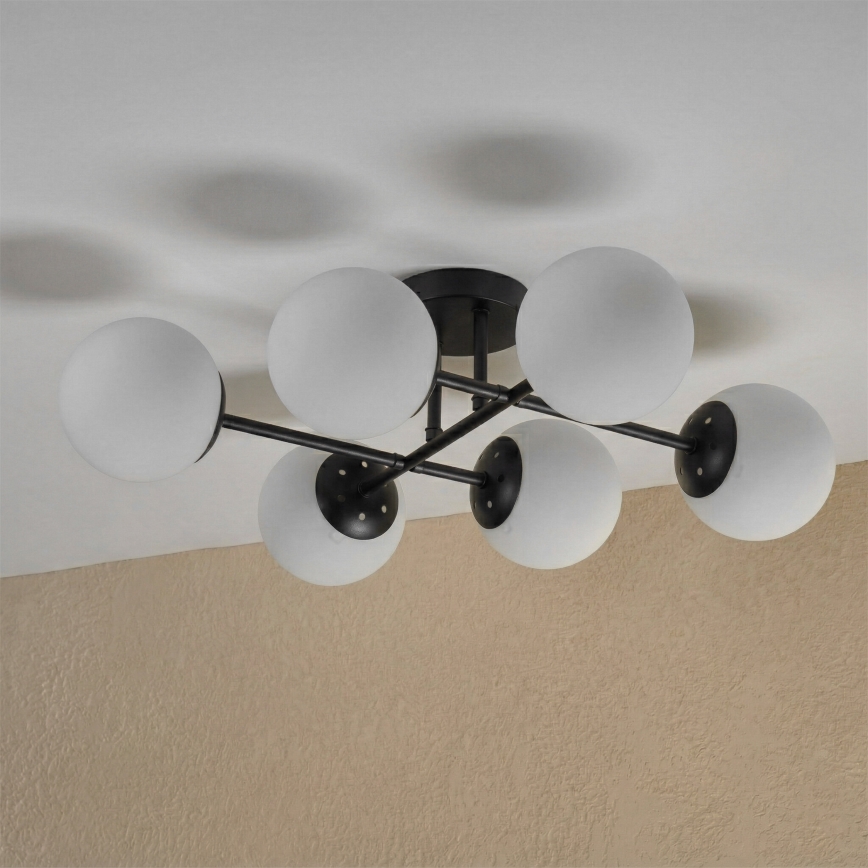 Brilagi - Lubinis šviestuvas MALONY 6xE14/20W/230V juodas