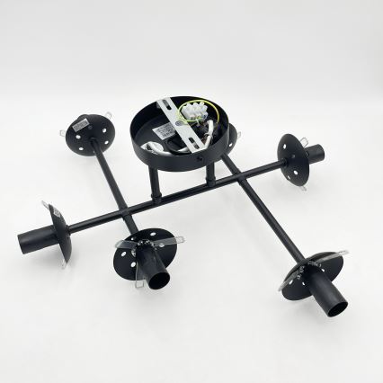 Brilagi - Lubinis šviestuvas MALONY 6xE14/20W/230V juodas