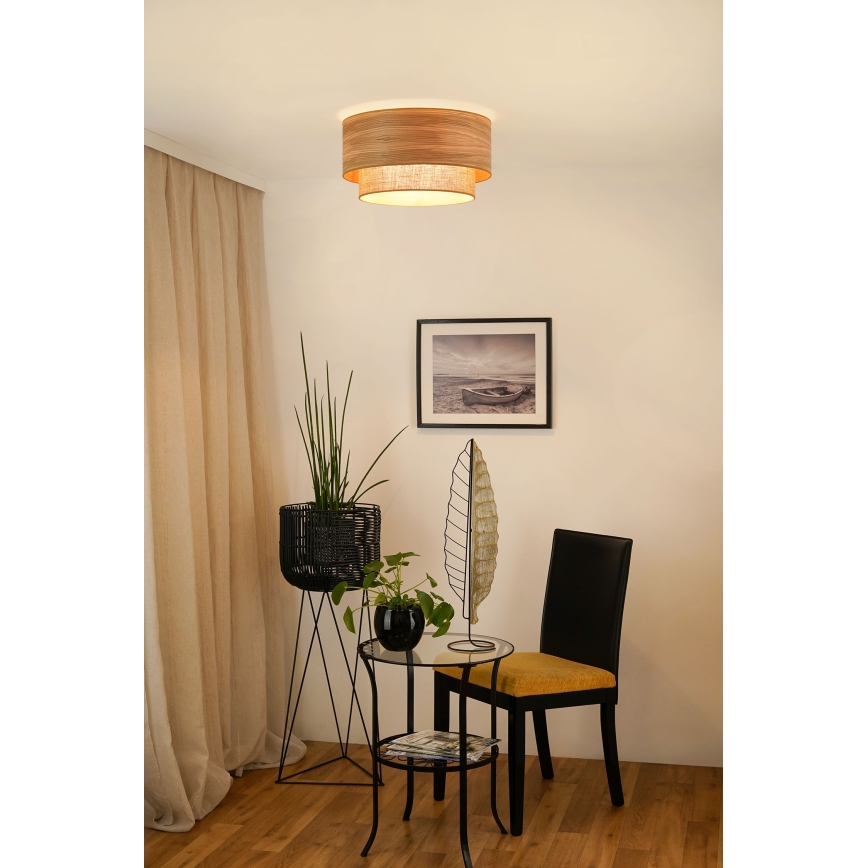 Brilagi - Lubinis šviestuvas MONTANA BOHO 1xE27/15W/230V diametras 45 cm ruda
