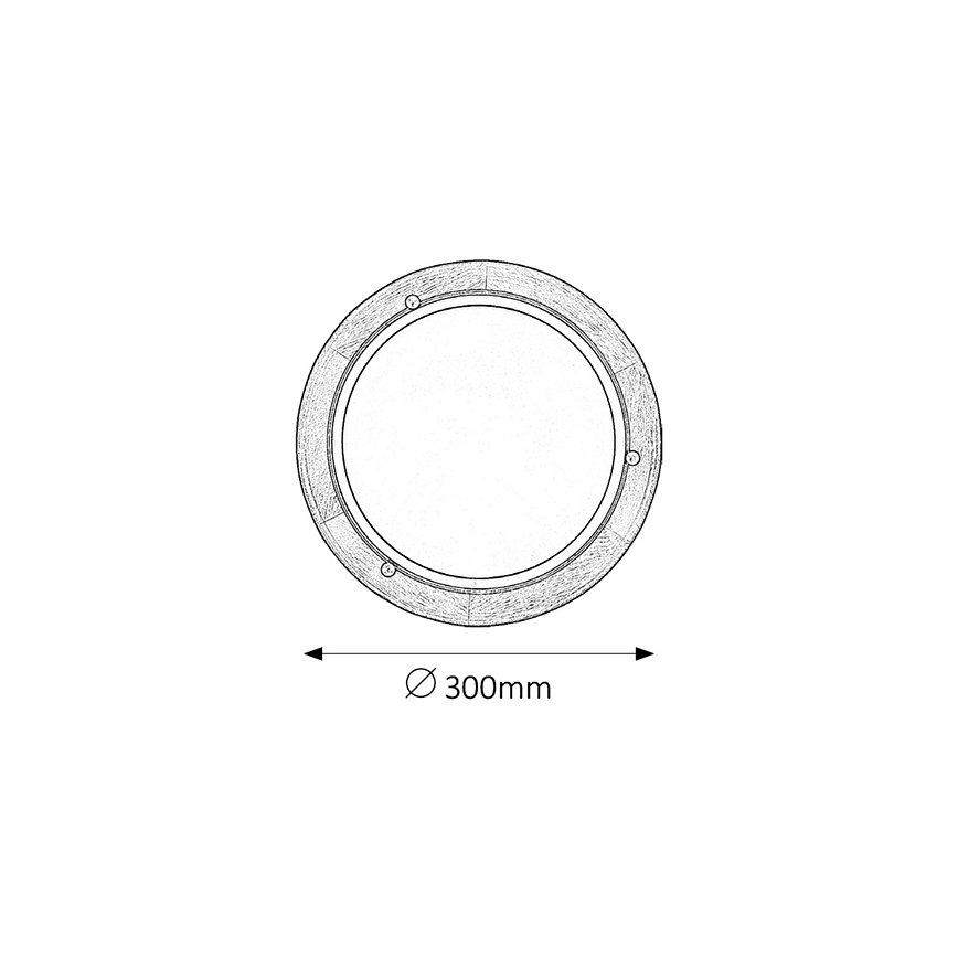 Brilagi - Lubinis šviestuvas ORBIS 1xE27/60W/230V, skersmuo 30 cm, pušis
