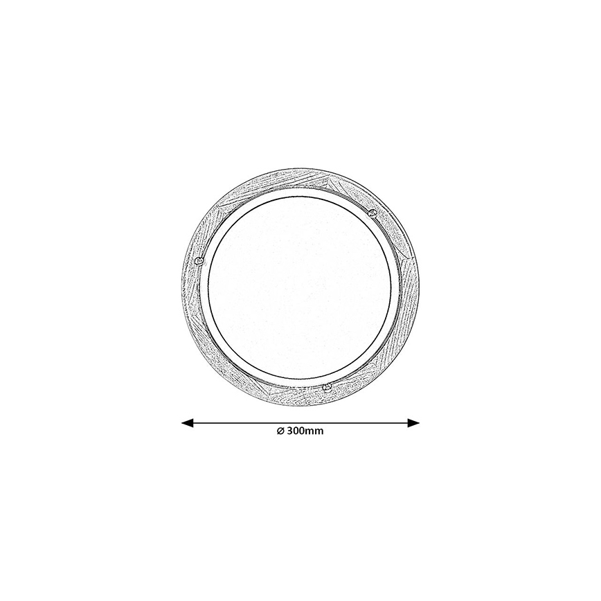 Brilagi - lubinis šviestuvas ORBIS 1xE27/60W/230V, Ø 30 cm, pušies apdaila