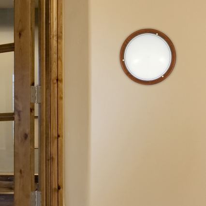 Brilagi - Lubinis šviestuvas ORBIS 2xE27/60W/230V skersmuo 38 cm iš pušies