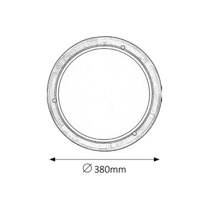 Brilagi - Lubinis šviestuvas ORBIS 2xE27/60W/230V skersmuo 38 cm iš pušies