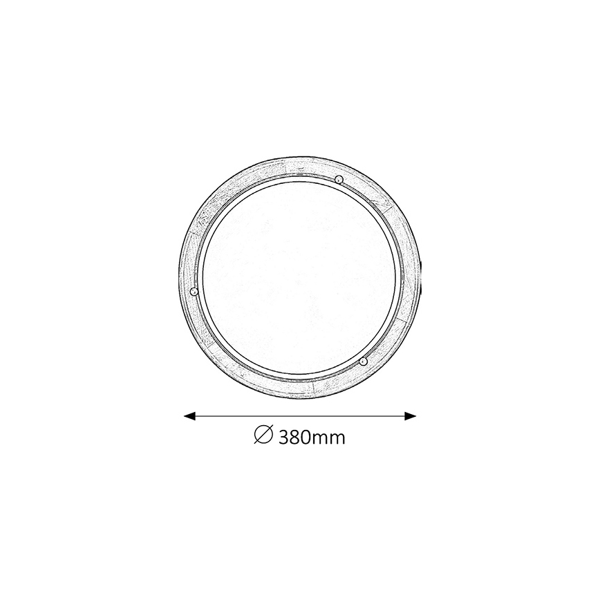 Brilagi - Lubinis šviestuvas ORBIS 2xE27/60W/230V skersmuo 38 cm iš pušies