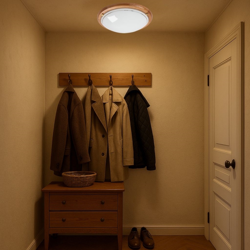 Brilagi - Lubinis šviestuvas ORBIS, 2xE27/60W/230V, skersmuo 38 cm, pušinis