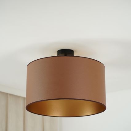 Brilagi - Lubinis šviestuvas OREGON ROLLER VEGE 1xE27/15W/230V skersmuo 45 cm ruda