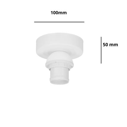 Brilagi - Lubinis šviestuvas PARTY 1xE27/60W/230V Ø 10 cm, baltas