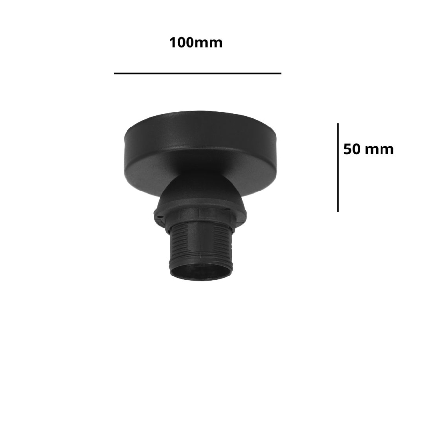 Brilagi - Lubinis šviestuvas PARTY 1xE27/60W/230V Ø 10 cm juodas