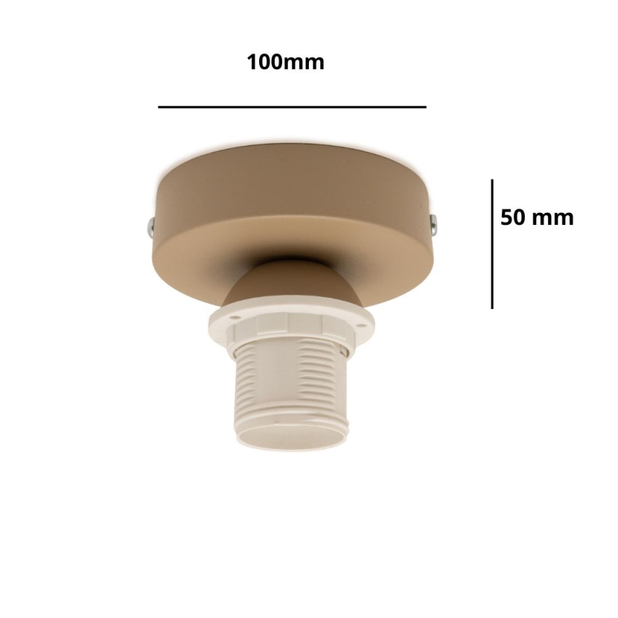 Brilagi - Lubinis šviestuvas PARTY 1xE27/60W/230V Ø 10 cm smėlinis