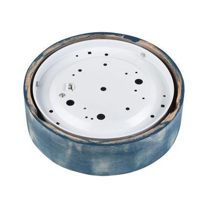 Brilagi - lubinis šviestuvas PINO, 1xE27/15W/230V, pušies/mėlyna, skersmuo 27,5 cm