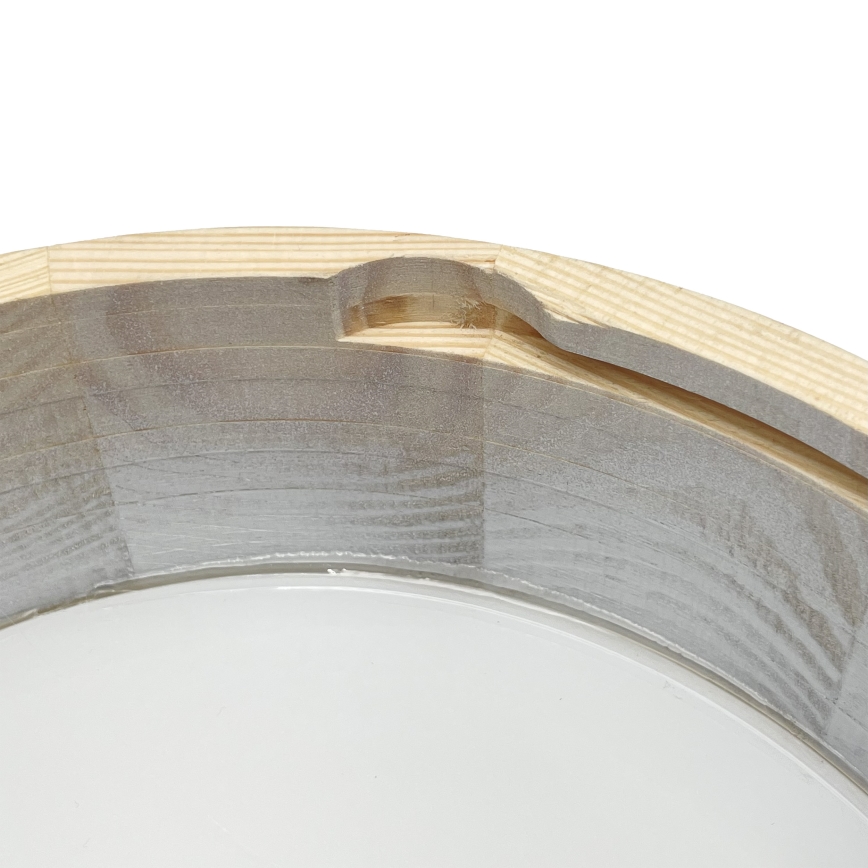 Brilagi - Lubinis šviestuvas PINO 1xE27/15W/230V pušis/sidabrinė skersmuo 27,5 cm