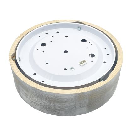 Brilagi - Lubinis šviestuvas PINO 1xE27/15W/230V pušis/sidabrinė skersmuo 27,5 cm