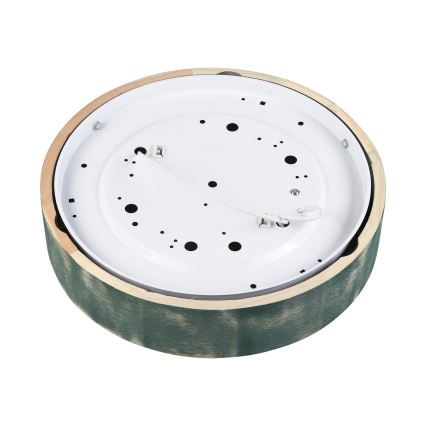 Brilagi - lubinis šviestuvas PINO 2xE27/15W/230V pušinis/žalias Ø 37,5 cm