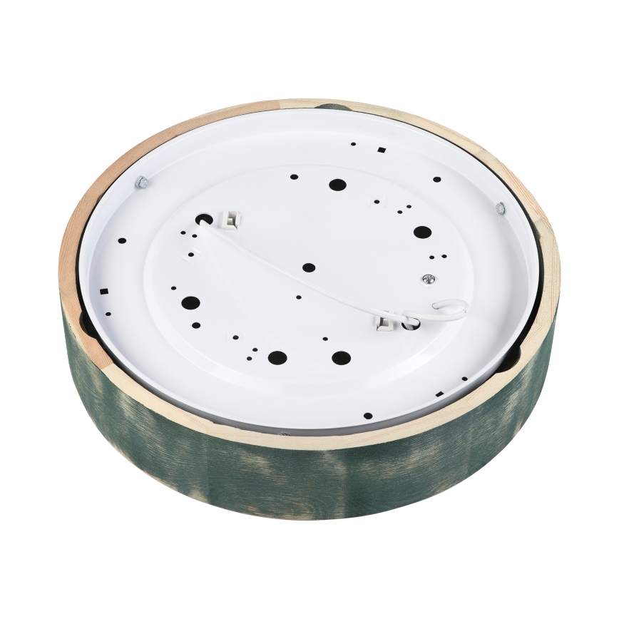 Brilagi - lubinis šviestuvas PINO 2xE27/15W/230V pušinis/žalias Ø 37,5 cm