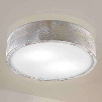 Brilagi - lubinis šviestuvas PINO 2xE27/15W/230V pušis/sidabrinė skers. 37,5 cm