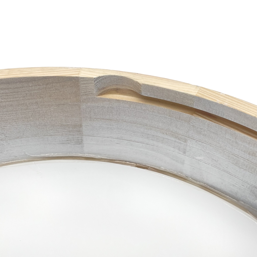 Brilagi - lubinis šviestuvas PINO 2xE27/15W/230V pušis/sidabrinė skers. 37,5 cm