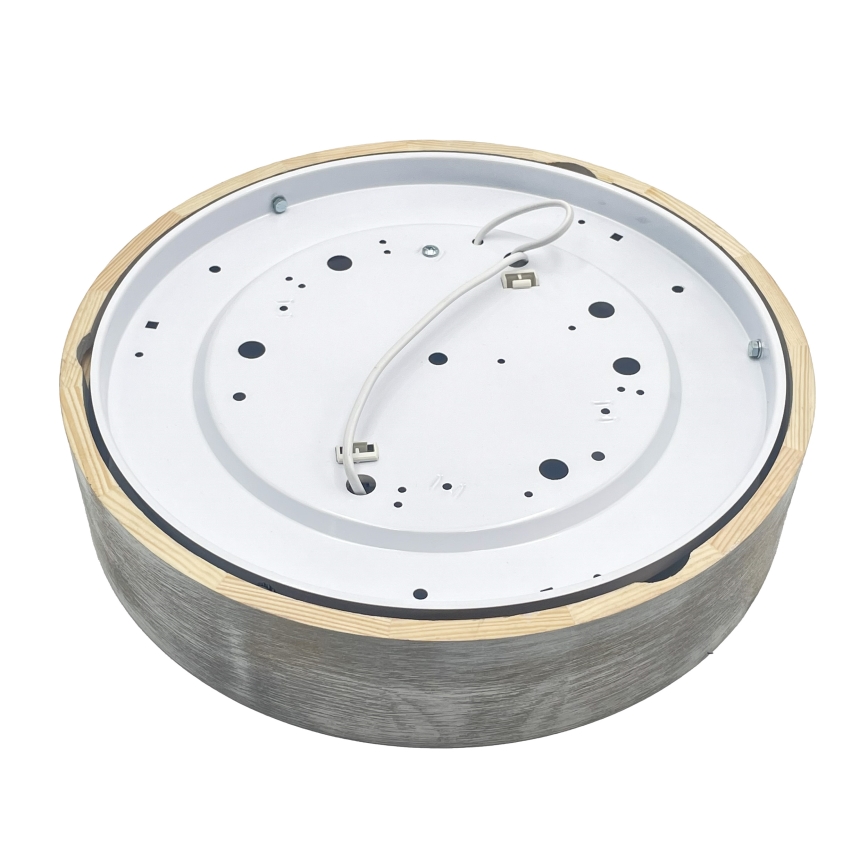 Brilagi - lubinis šviestuvas PINO 2xE27/15W/230V pušis/sidabrinė skers. 37,5 cm