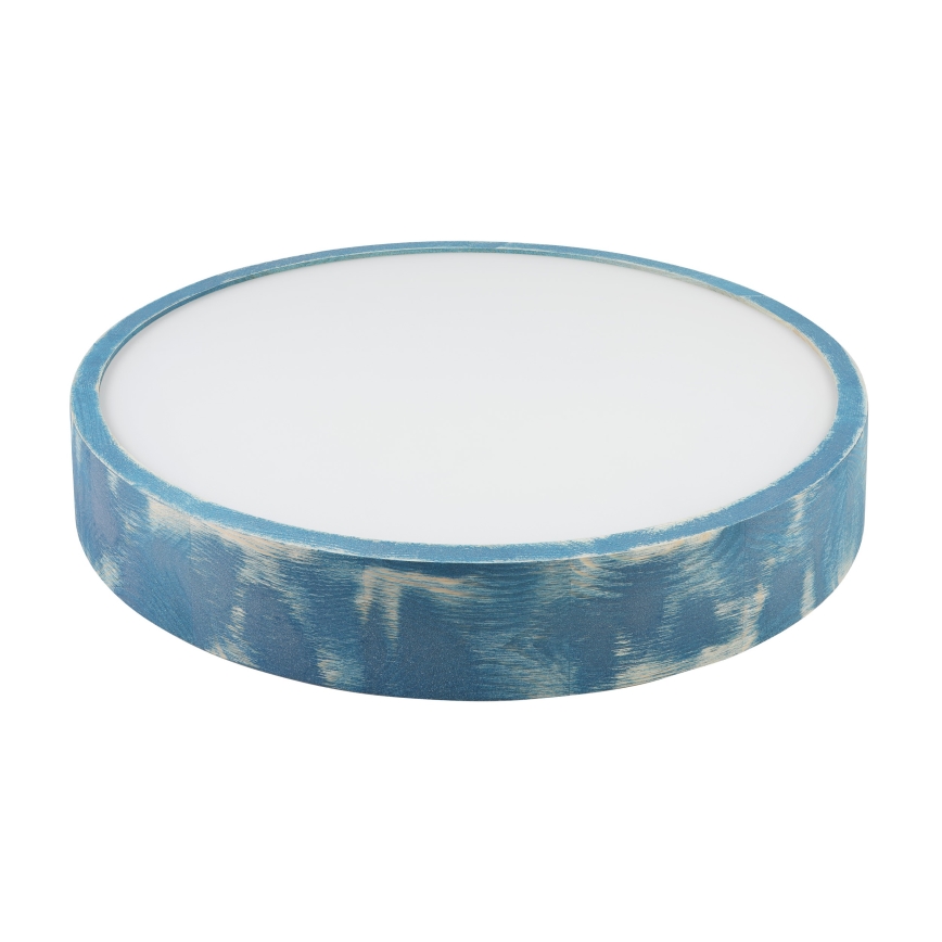 Brilagi - Lubinis šviestuvas PINO 3xE27/15W/230V pušis/mėlyna skers. 47,5 cm