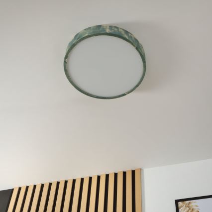 Brilagi - Lubinis šviestuvas PINO 3xE27/15W/230V pušis/žalia, skersmuo 47,5 cm