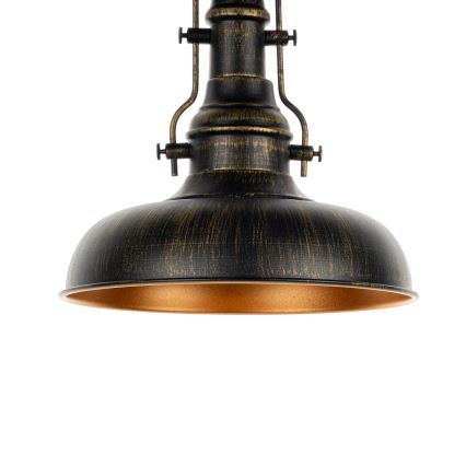 Brilagi - Lubinis šviestuvas PYRONIC 1xE27/40W/230V Ø 32 cm bronzinė/patina