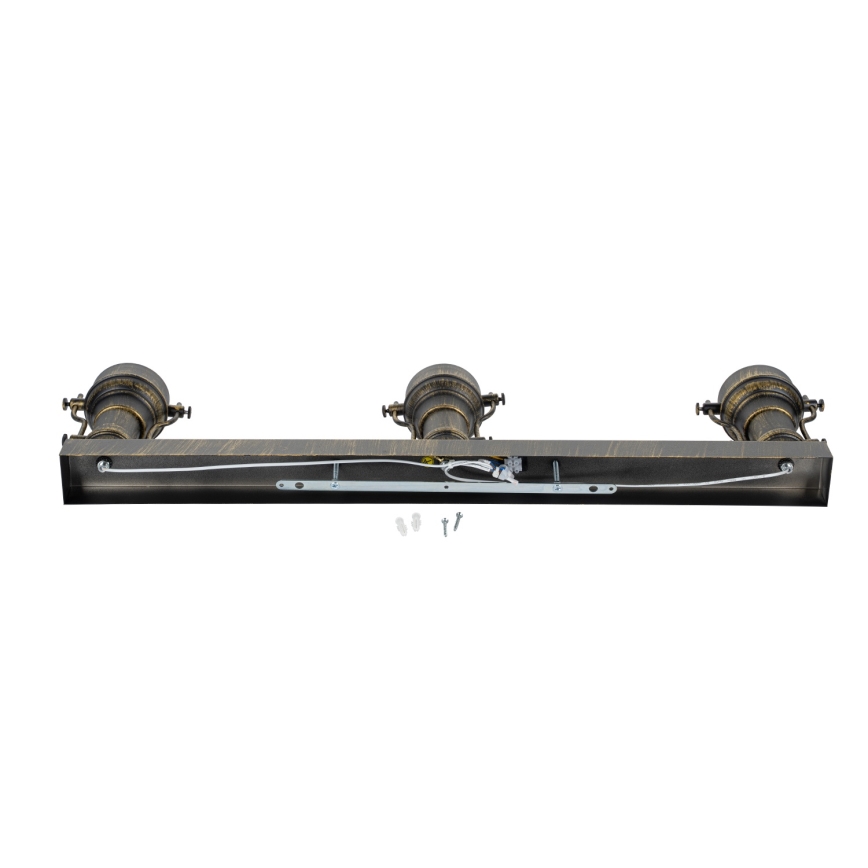 Brilagi - Lubinis šviestuvas PYRONIC 3xE27/40W/230V bronzinis su patina