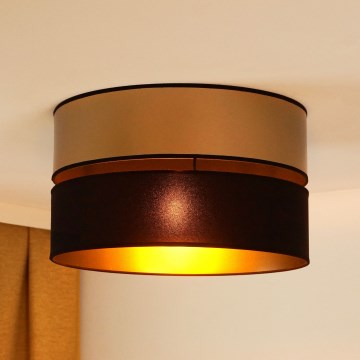 Brilagi - Lubinis šviestuvas ROYAL 1xE27/15W/230V diametras 40 cm juoda/auksas