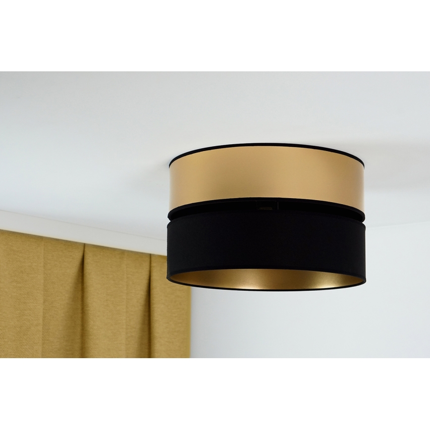 Brilagi - Lubinis šviestuvas ROYAL 1xE27/15W/230V diametras 40 cm juoda/auksas