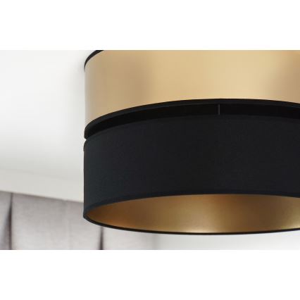 Brilagi - Lubinis šviestuvas ROYAL 1xE27/15W/230V diametras 40 cm juoda/auksas