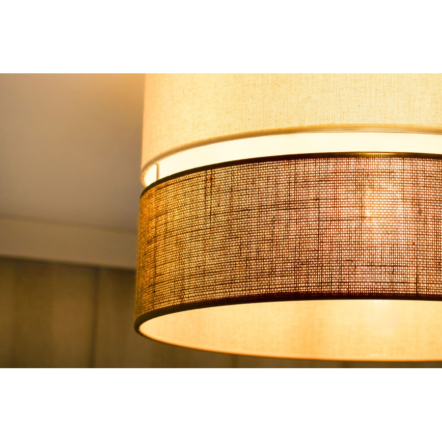 Brilagi - Lubinis šviestuvas ROYAL YUTE 1xE27/15W/230V diametras 40 cm smėlio spalva/kreminė