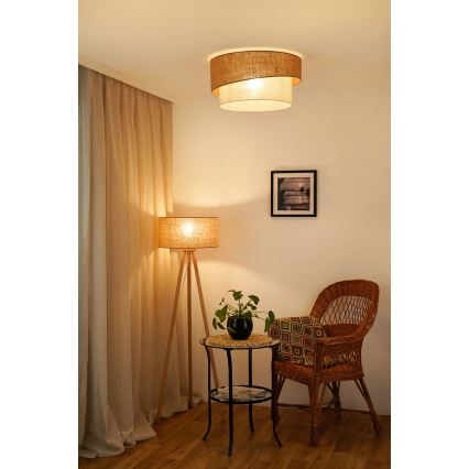 Brilagi - Lubinis šviestuvas SHINE 1xE27/15W/230V diametras 50 cm smėlio spalva/kreminė