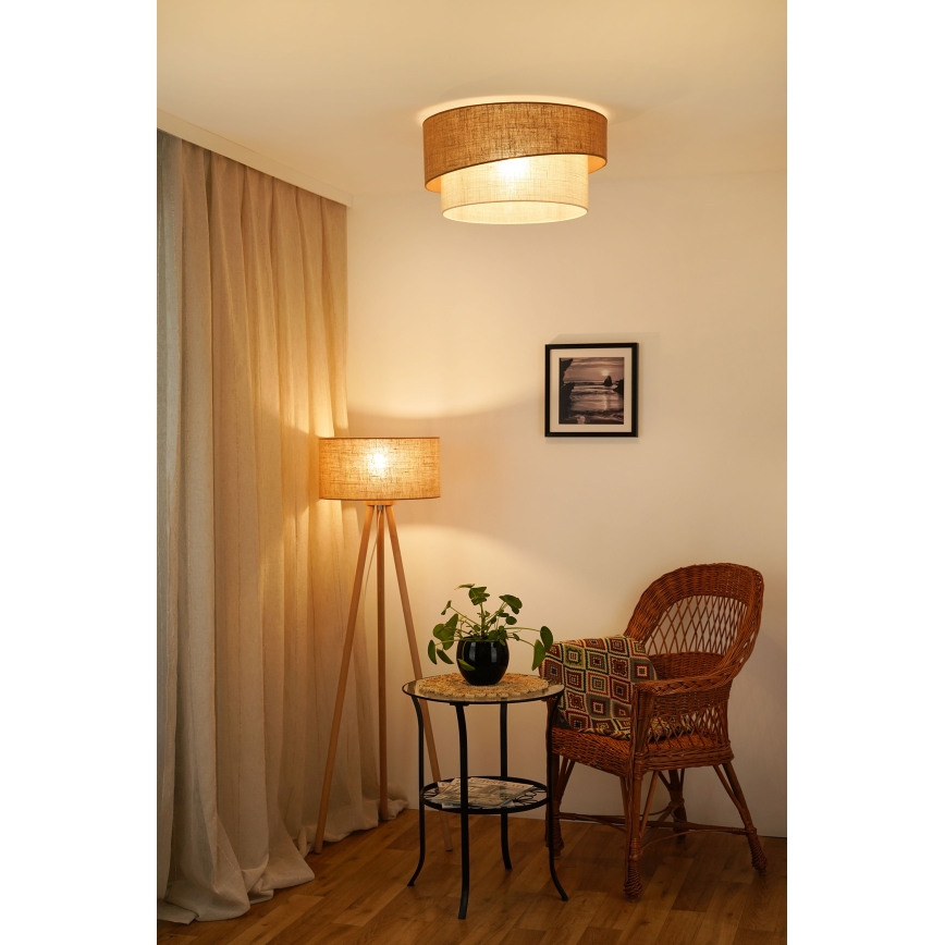 Brilagi - Lubinis šviestuvas SHINE 1xE27/15W/230V diametras 50 cm smėlio spalva/kreminė