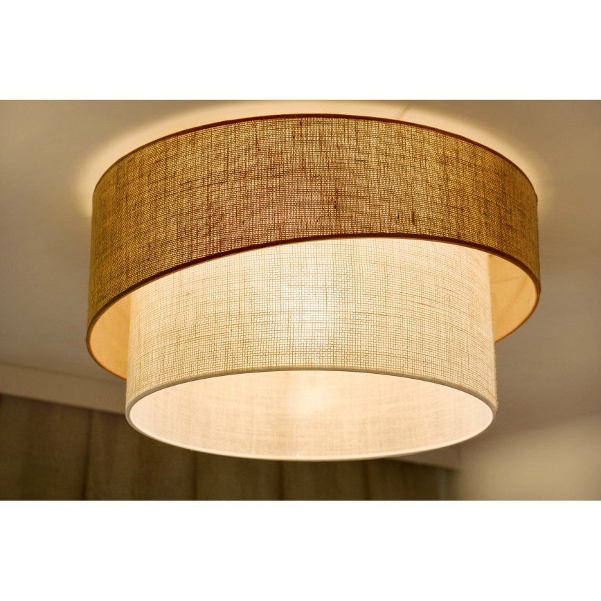 Brilagi - Lubinis šviestuvas SHINE 1xE27/15W/230V diametras 50 cm smėlio spalva/kreminė