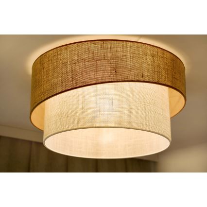 Brilagi - Lubinis šviestuvas SHINE 1xE27/15W/230V skersmuo 50 cm smėlio/kreminės spalvos