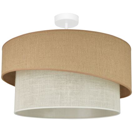 Brilagi - Lubinis šviestuvas SHINE 1xE27/15W/230V skersmuo 50 cm smėlio/kreminės spalvos