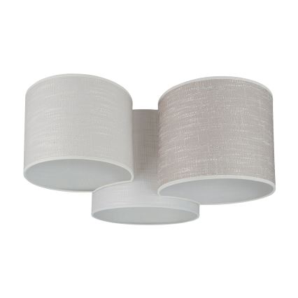 Brilagi - Lubinis šviestuvas SNAKE 3xE27/15W/230V 50x57 cm pilka/kreminė