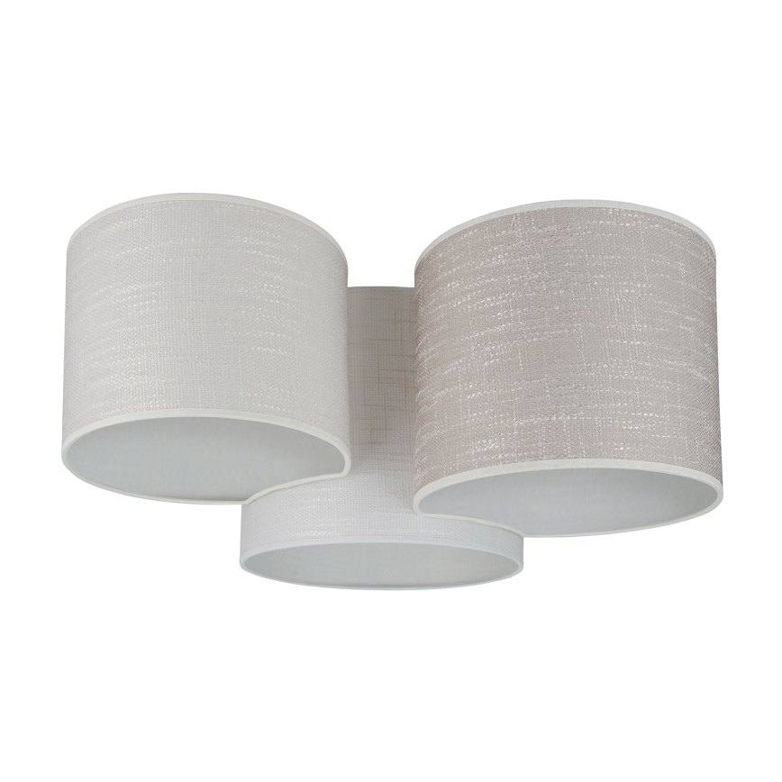 Brilagi - Lubinis šviestuvas SNAKE 3xE27/15W/230V 50x57 cm pilka/kreminė