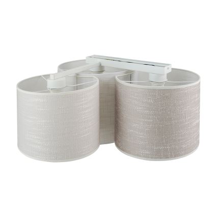 Brilagi - Lubinis šviestuvas SNAKE 3xE27/15W/230V 50x57 cm pilka/kreminė