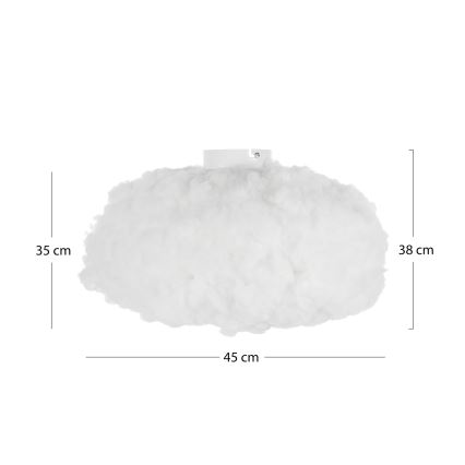 Brilagi - Lubinis šviestuvas SOLEAIR 1xE27/40W/230V Ø 45 cm baltas