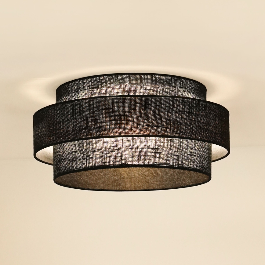 Brilagi - Lubinis šviestuvas SPACE YUTE LED/12W/230V diametras 50 cm 3000K/4000K/6400K juoda
