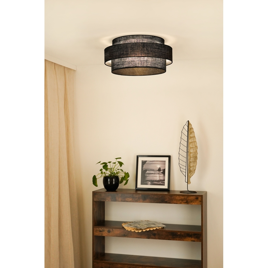 Brilagi - Lubinis šviestuvas SPACE YUTE LED/12W/230V diametras 50 cm 3000K/4000K/6400K juoda