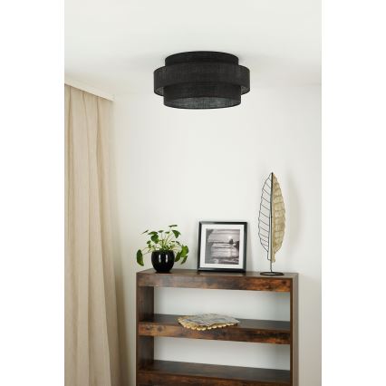 Brilagi - Lubinis šviestuvas SPACE YUTE LED/12W/230V diametras 50 cm 3000K/4000K/6400K juoda