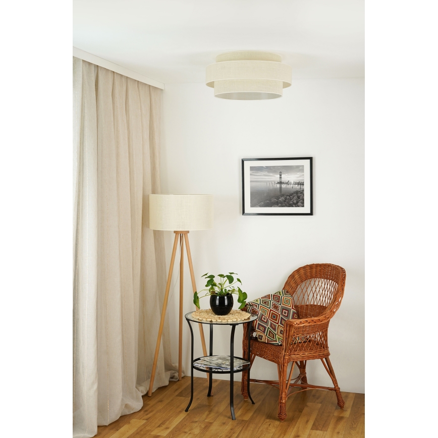 Brilagi - Lubinis šviestuvas SPACE YUTE LED/12W/230V diametras 50 cm 3000K/4000K/6400K kreminė