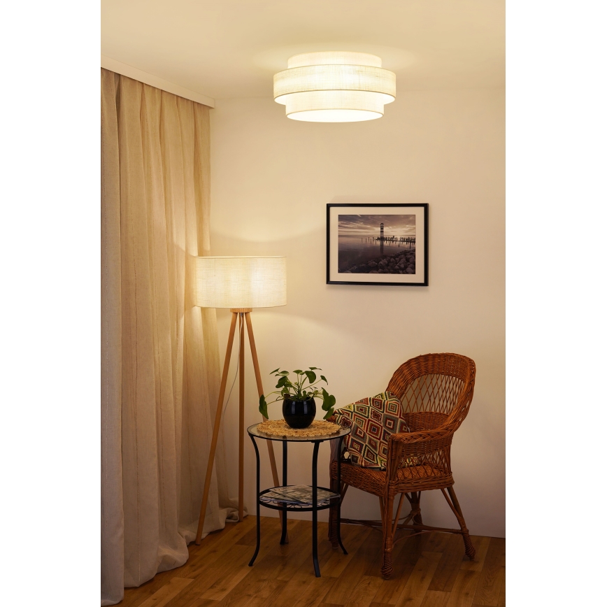 Brilagi - Lubinis šviestuvas SPACE YUTE LED/12W/230V skersmuo 50 cm 3000K/4000K/6400K kreminės spalvos